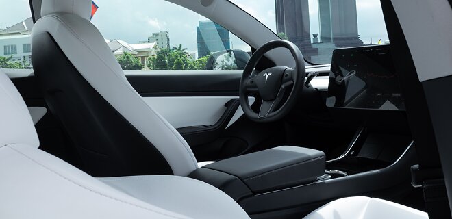 Binnenkant Tesla Model Y