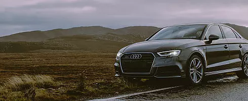 audi auto landschap